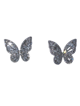 Load image into Gallery viewer, Crystal Butterfly Fashion Accessory Earrings - Xtreme Bling
