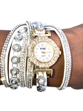 Load image into Gallery viewer, Crystal watch and bracelet in one - Xtreme Bling
