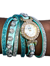 Load image into Gallery viewer, Crystal watch and bracelet in one - Xtreme Bling