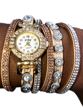 Load image into Gallery viewer, Crystal watch and bracelet in one - Xtreme Bling