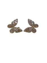 Load image into Gallery viewer, Crystal Butterfly Fashion Accessory Earrings - Xtreme Bling