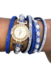 Load image into Gallery viewer, Crystal watch and bracelet in one - Xtreme Bling