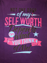 Load image into Gallery viewer, SELF WORTH TSHIRT
