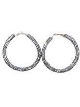 Load image into Gallery viewer, Jeweled Hoops - Xtreme Bling
