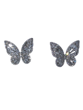 Load image into Gallery viewer, Crystal Butterfly Fashion Accessory Earrings - Xtreme Bling
