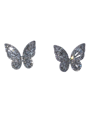 Crystal Butterfly Fashion Accessory Earrings - Xtreme Bling