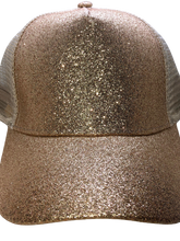 Load image into Gallery viewer, Sparkle and Shine Baseball Ponytail Snapback Hat - Xtreme Bling
