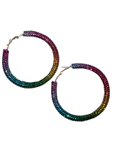 Load image into Gallery viewer, Jeweled Hoops - Xtreme Bling
