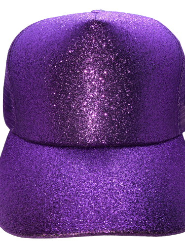 Sparkle and Shine Baseball Ponytail Snapback Hat - Xtreme Bling