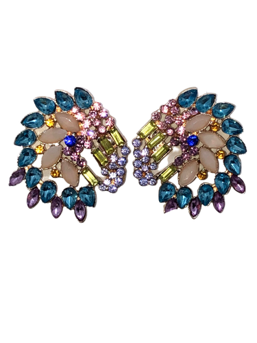 Native Rhinestone Earrings - Xtreme Bling