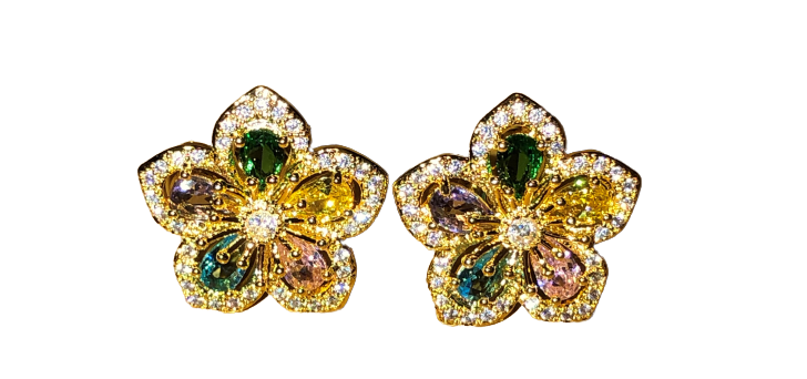 FLOWER STUD EARRINGS