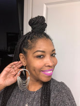 Load image into Gallery viewer, CRYSTAL TASSEL DANGLE EARRINGS
